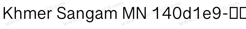 Khmer Sangam MN 140d1e9字体转换